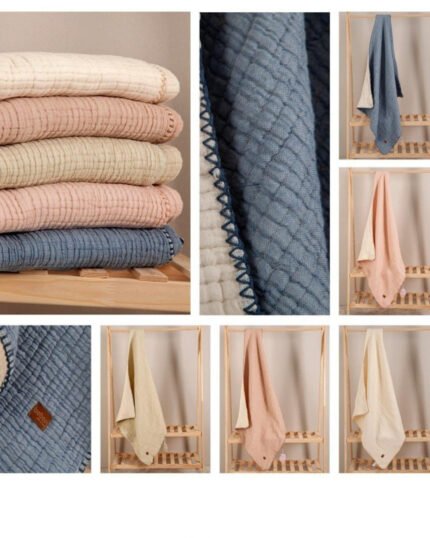 Bebek Müslin Battaniye – %100 Pamuk Yumuşak Çok Amaçlı Bebek Örtüsü